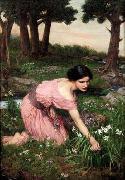 John William Waterhouse Spring Spreads One Green Lap of Flowers France oil painting artist